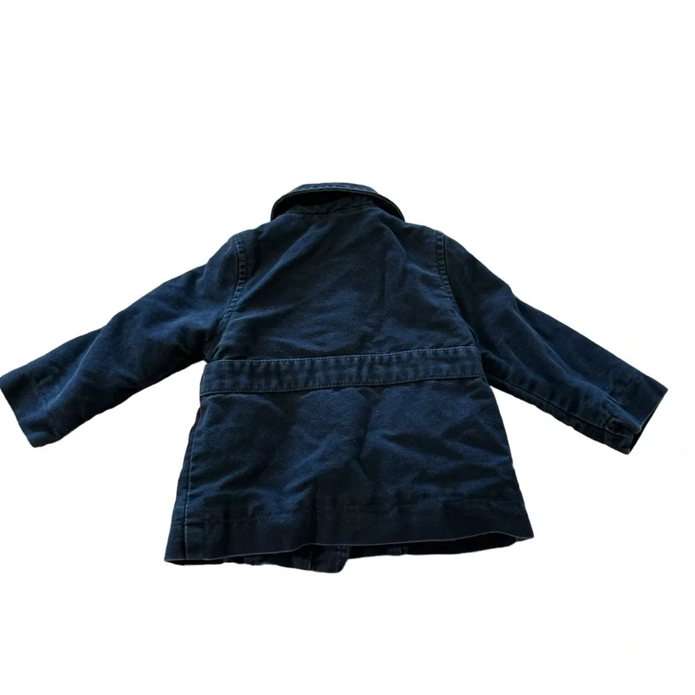 Old Navy baby girl size 12-18 month blue pea coat